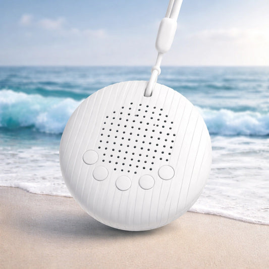 Machine bruit blanc bébé suspendue avec son océan apaisant, diffuseur de sons naturels