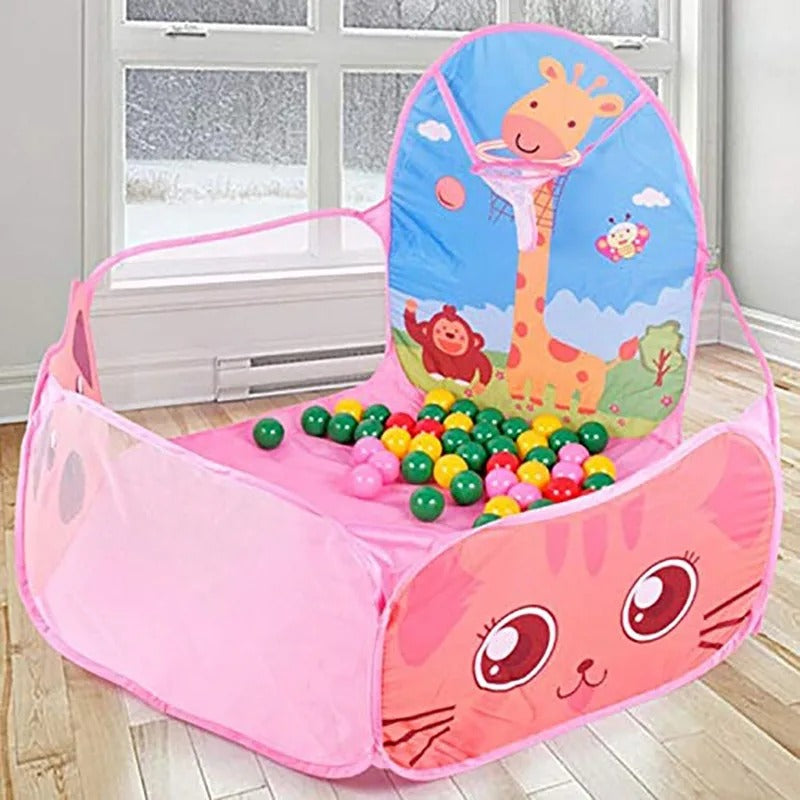 Piscine à balle rose