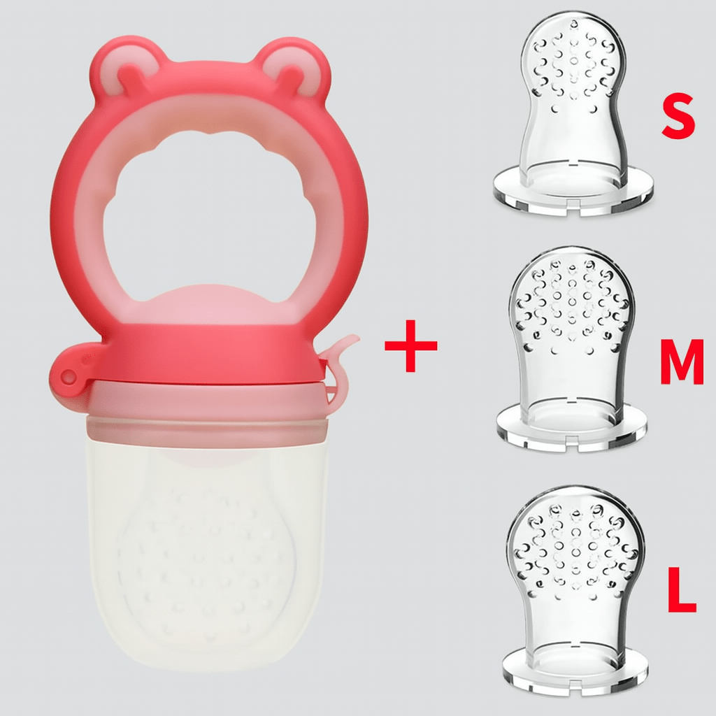 Mangeoire à fruits pour bébé - Cigogne et bébé
