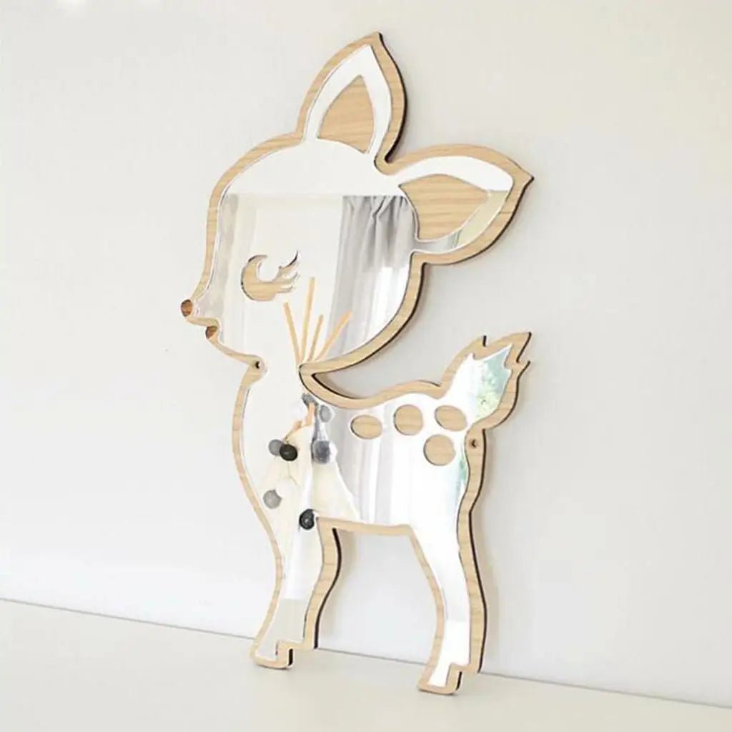 Miroir décoratif - Cigogne et bébé