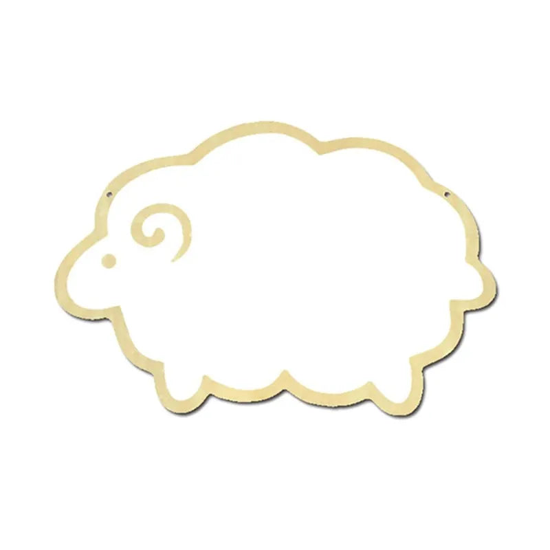 Miroir mural en forme de mouton pour chambre de bébé, déco douce et ludique.