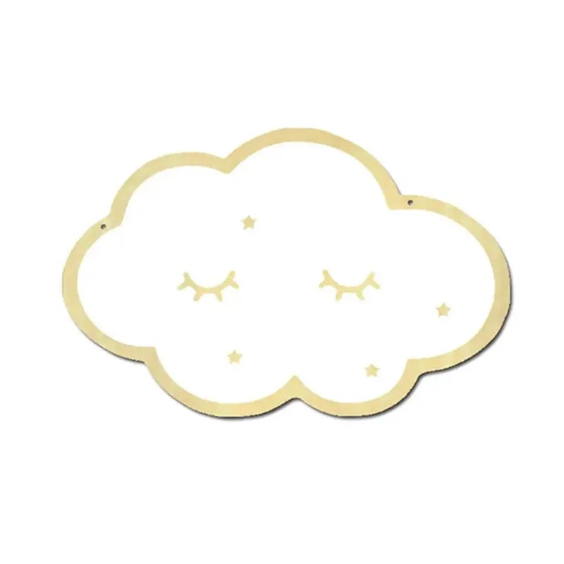 Miroir mural en forme de nuage pour chambre de bébé, déco douce et apaisante.