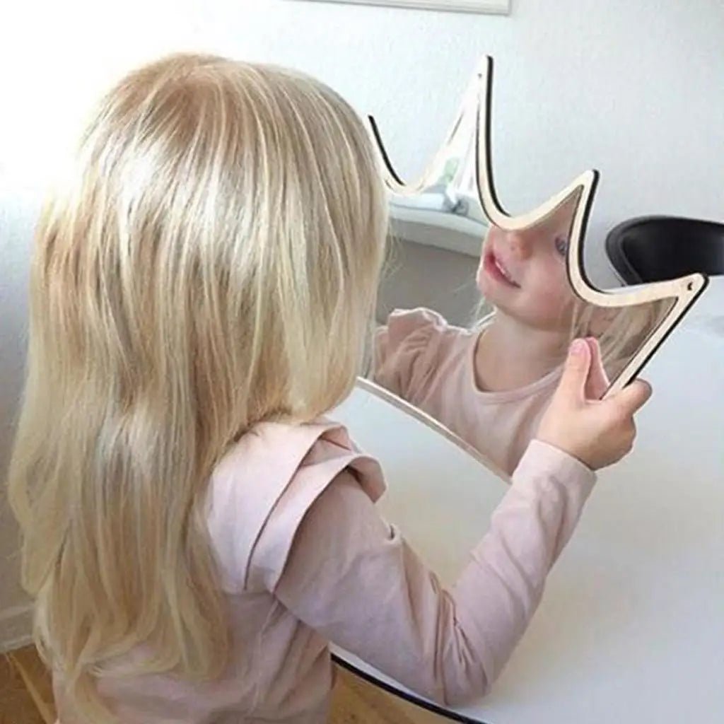 Miroir décoratif - Cigogne et bébé