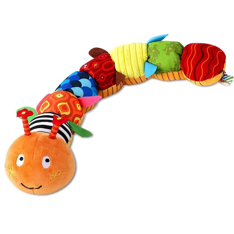 MusicWorm™ | Hochet musical en forme de chenille - Cigogne et bébé