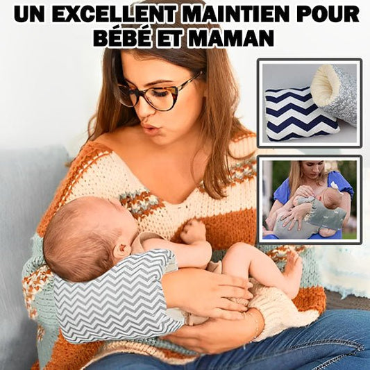 Oreiller de bras d'allaitement - Cigogne et bébé