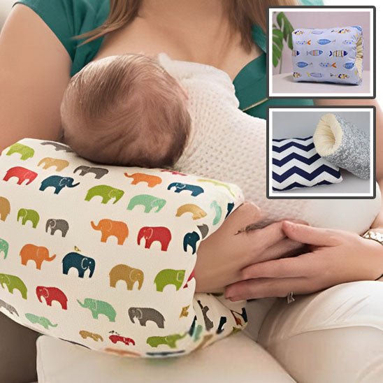 Oreiller de bras d'allaitement - Cigogne et bébé