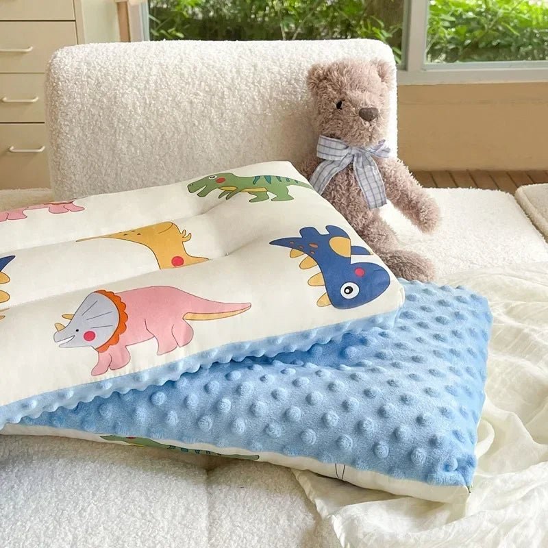 Oreiller pour bébé - Cigogne et bébé
