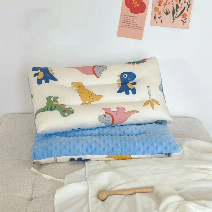 Oreiller pour bébé - Cigogne et bébé
