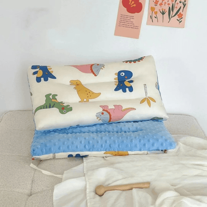 Oreiller pour bébé - Cigogne et bébé