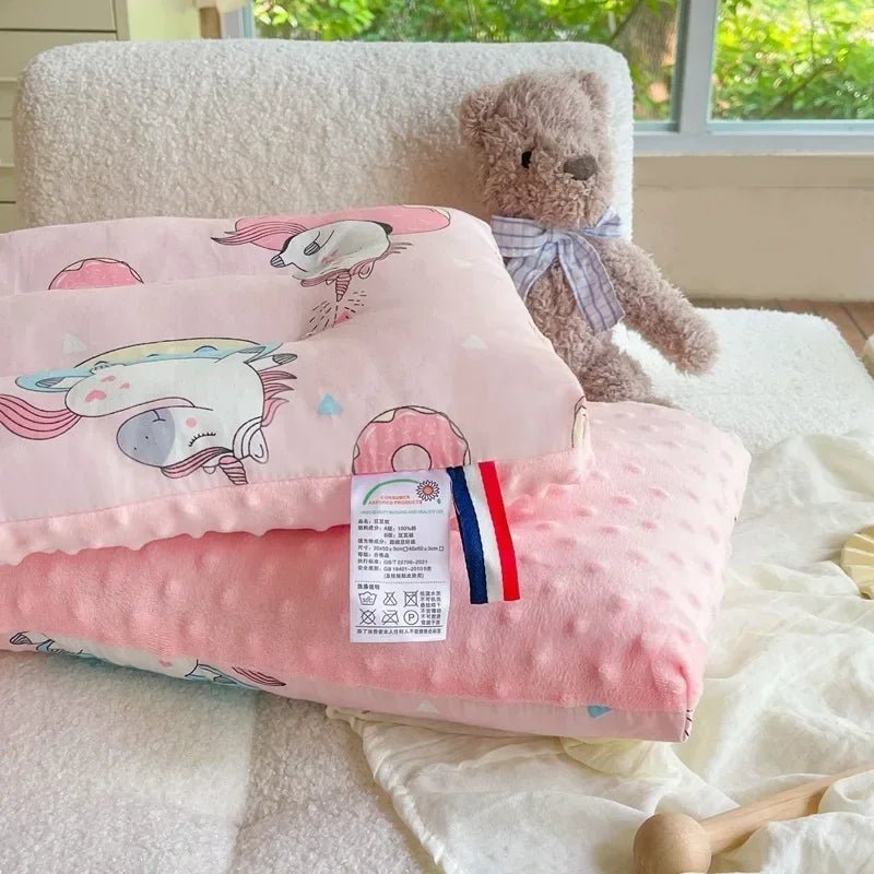 Oreiller pour bébé - Cigogne et bébé