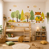 Autocollant mural forêt animaux chambre bébé