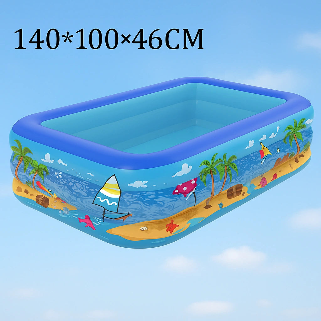 Piscine gonflable 140 X 100 X 46 cm