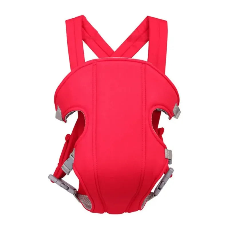 Porte-bébé ergonomique rouge design moderne et maintien parfait pour parents