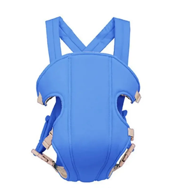 Porte-bébé ergonomique bleu clair offrant confort et praticité au quotidien