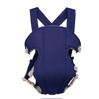 Porte-bébé ergonomique bleu marine confortable et sécurisé pour bébé