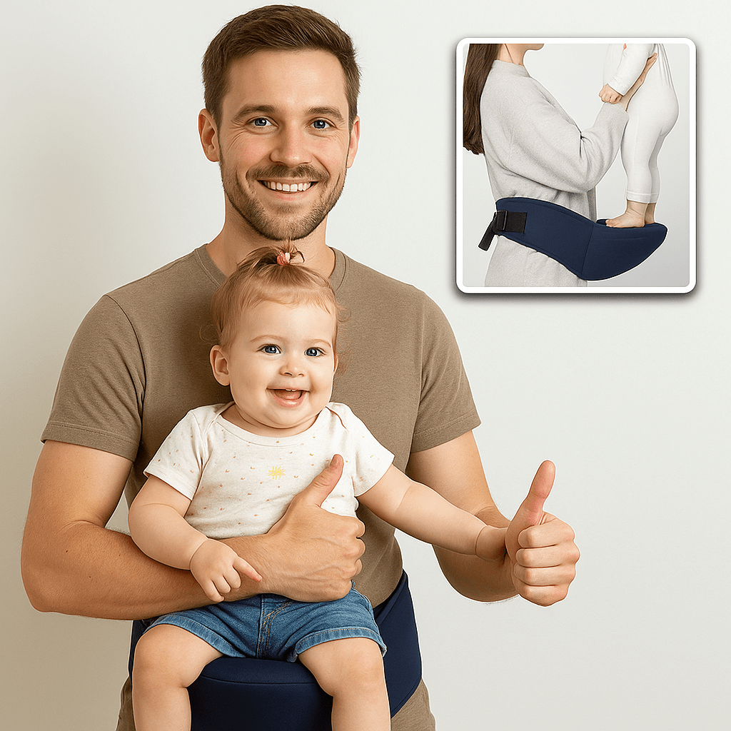 Porte - bébé de hanche - Cigogne et bébé