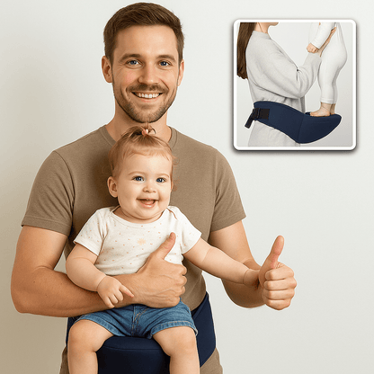 Porte - bébé de hanche - Cigogne et bébé