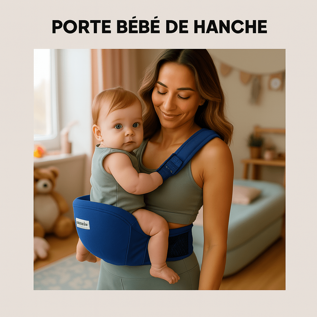 Porte - bébé de hanche - Cigogne et bébé