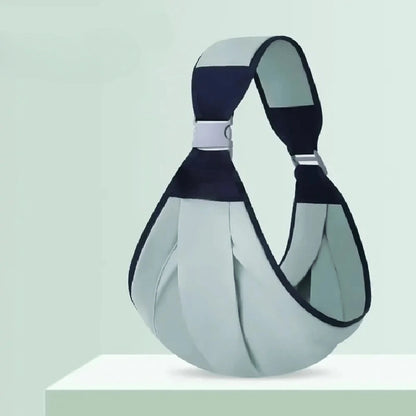 Porte-bébé de hanche vert confortable, soutien ergonomique pour parents et bébés