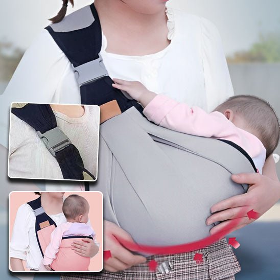 Porte - bébé pour nouveau - né - Cigogne et bébé