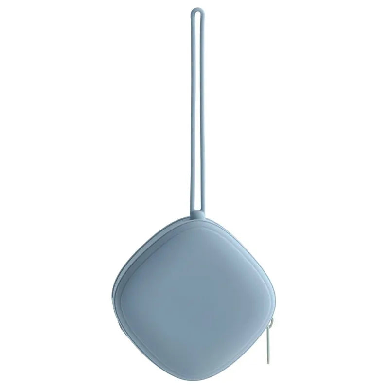 Porte-sucette bébé bleu ciel avec lanière résistante