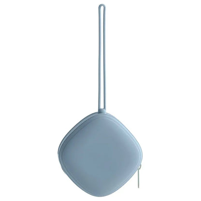 Porte-sucette bébé bleu ciel avec lanière résistante