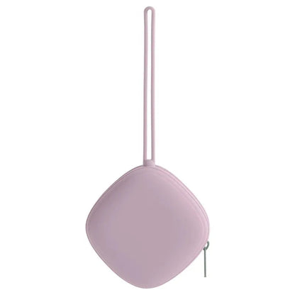 Porte-sucette bébé mauve élégant pour rangement facile