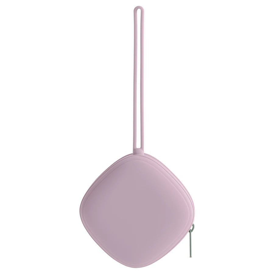 Porte sucette pour bébé - Cigogne et bébé
