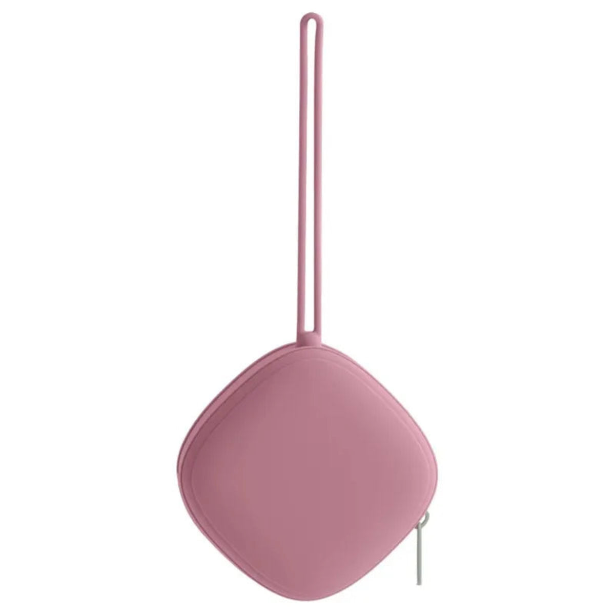 Porte-sucette bébé rose compact idéal pour sorties