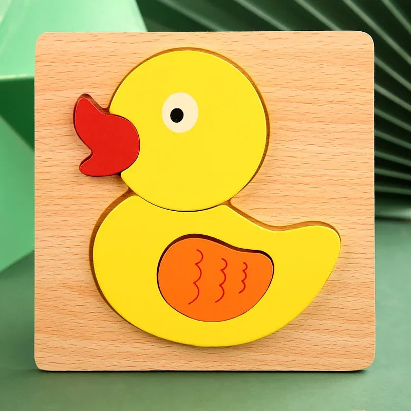 puzzle en bois canard