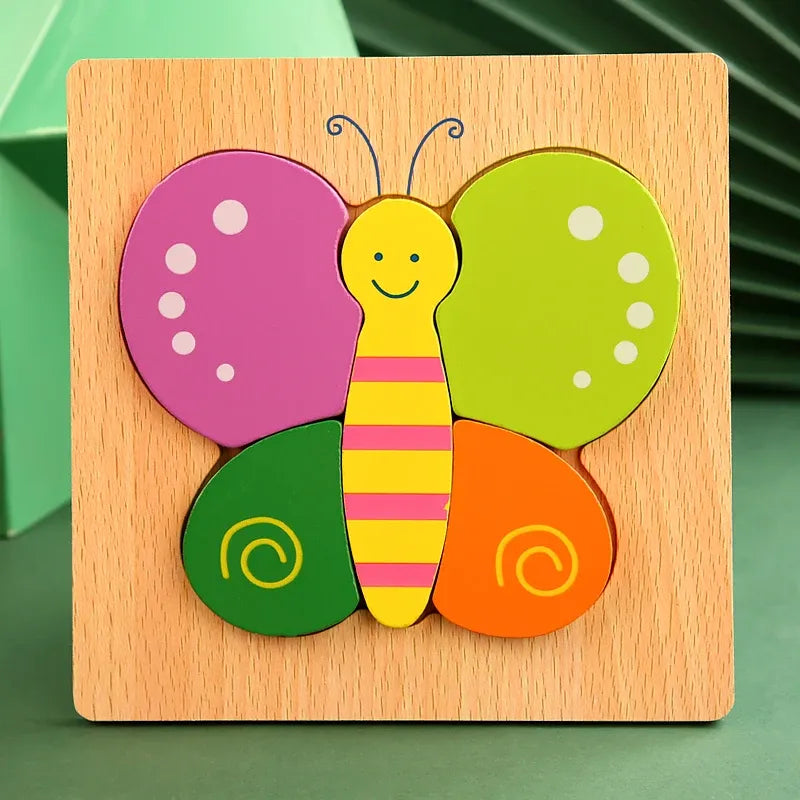 puzzle en bois papillon