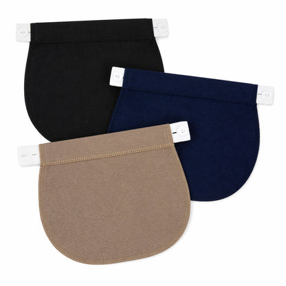 rallonge pantalon maternité réglable lot 3 couleurs noir bleu beige