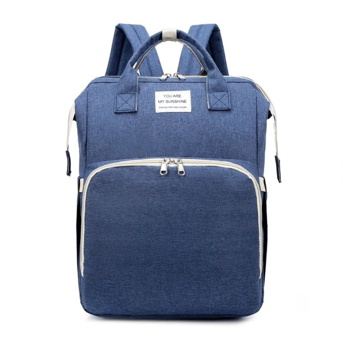 sac à dos à couches bébé bleu sac maternité multifonction grande capacité avec poches isothermes