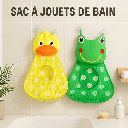 Sac à jouets de bain - Cigogne et bébé