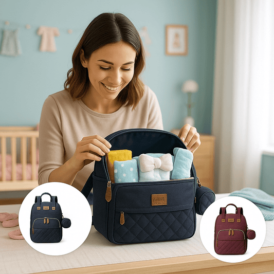 Sac à langer - Cigogne et bébé