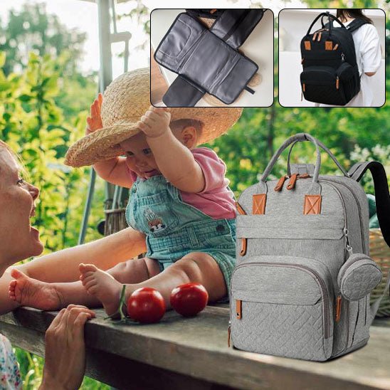 Sac à langer - Cigogne et bébé