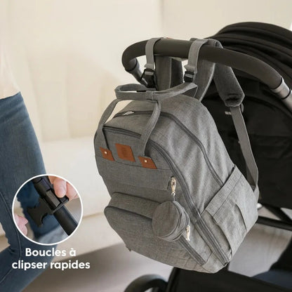 Sac à langer 3 en 1 multifonction – Sac à dos bébé avec lit pliable et chargeur USB