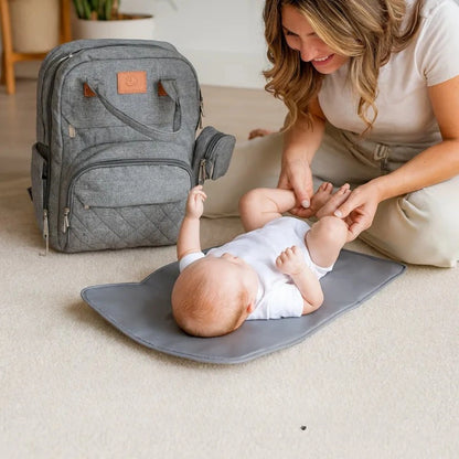 Sac à langer 3 en 1 multifonction – Sac à dos bébé avec lit pliable et chargeur USB