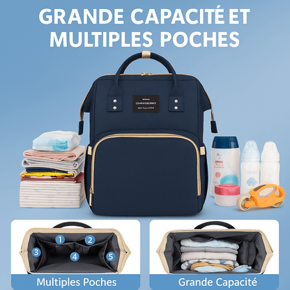 Sac pliable berceau pour bébé - Cigogne et bébé