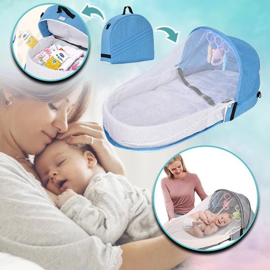 Sac pliable portable pour bébé - Cigogne et bébé