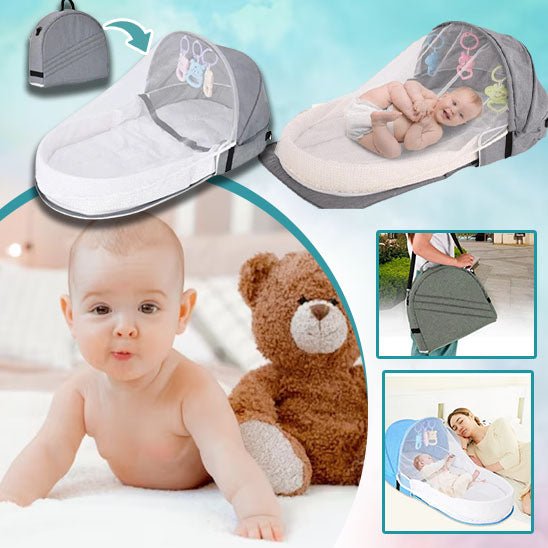 Sac pliable portable pour bébé - Cigogne et bébé