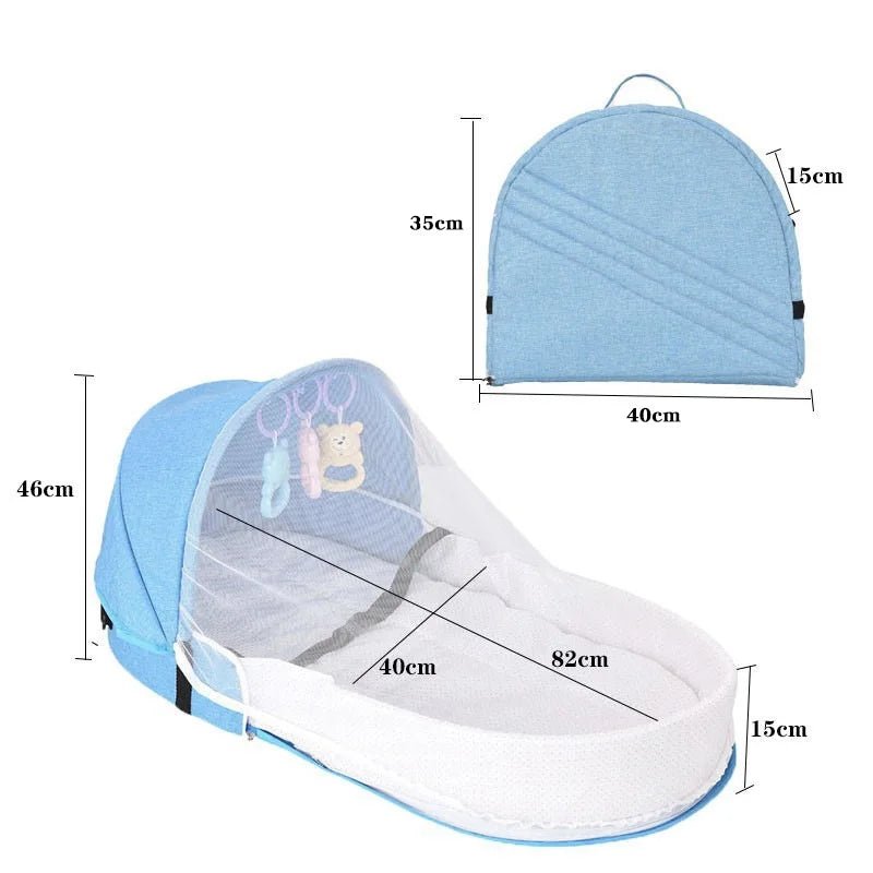 Sac pliable portable pour bébé - Cigogne et bébé
