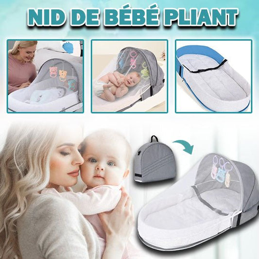 Sac pliable portable pour bébé - Cigogne et bébé