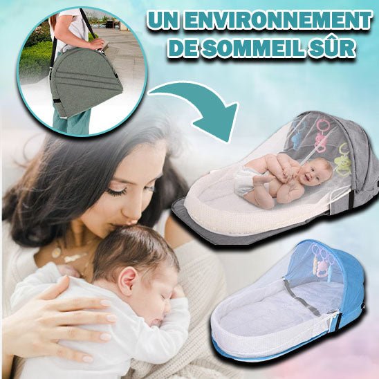 Sac pliable portable pour bébé - Cigogne et bébé