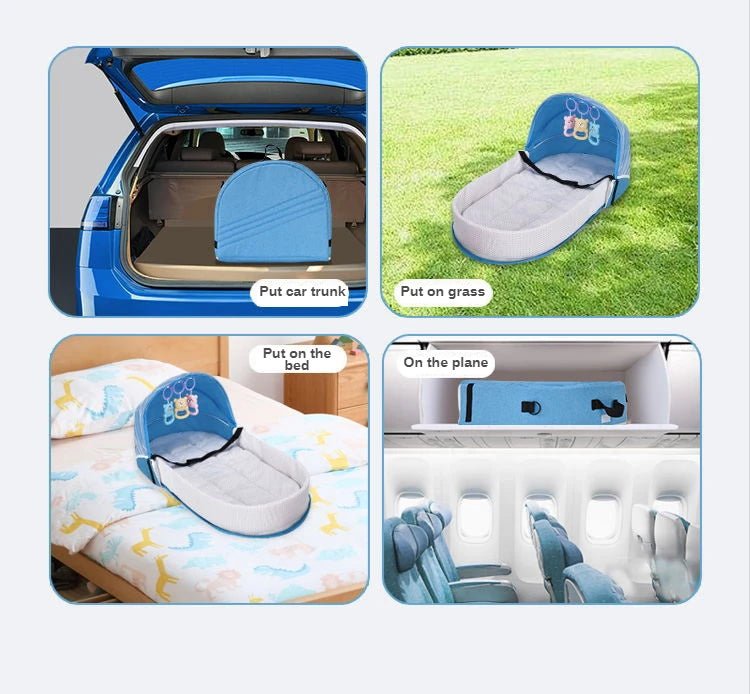 Sac pliable portable pour bébé - Cigogne et bébé