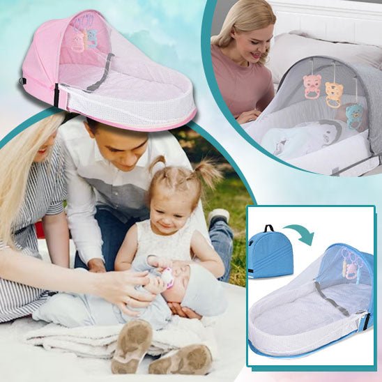 Sac pliable portable pour bébé - Cigogne et bébé