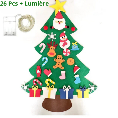 Sapin de Noël en feutre pour enfants !