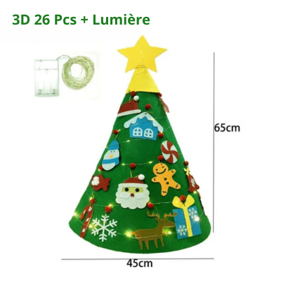 Sapin de Noël en feutre pour enfants !