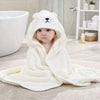 Serviette bébé à capuche chien 80x80 cm – Cape de bain douce