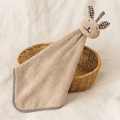 Serviette de main bébé - Cigogne et bébé